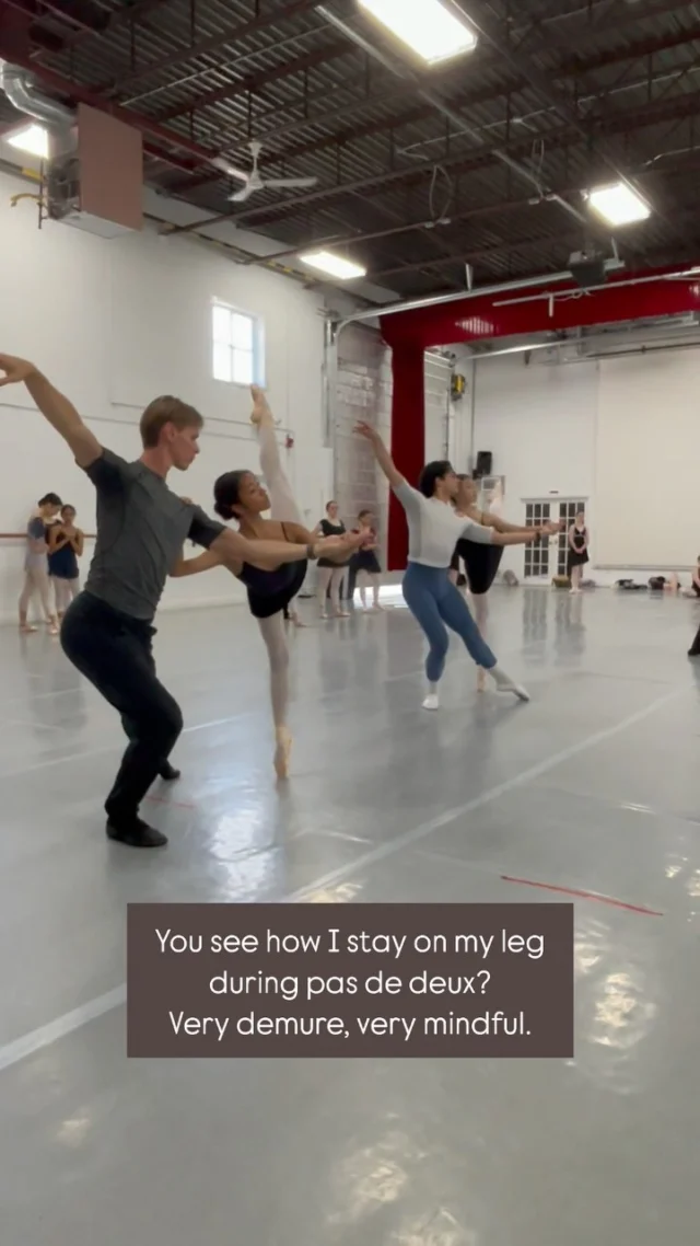 Very considerate, very cutesy 🩷  #VictoriaBalletAcademy #VIBASummerIntensive #balletdancer #balletinspiration #pasdedeux #verydemure